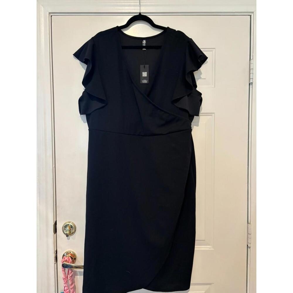 Womens 24seven black sz 3x dress #802